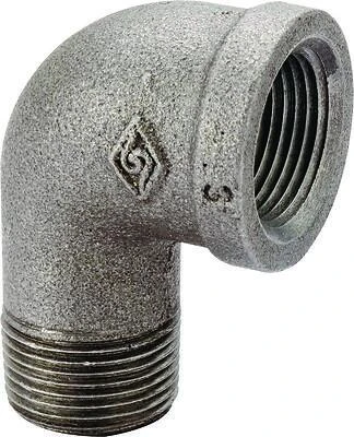 ProSource 6-1/4B Malleable Black Iron 90 Degree Street Elbow, 1/4 In.