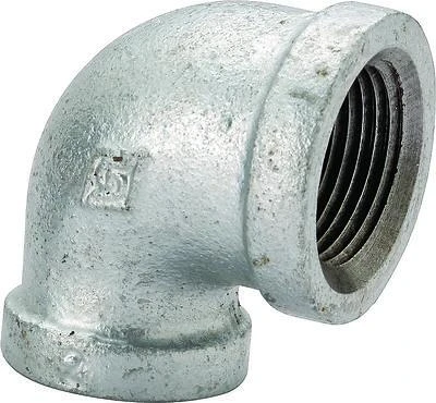 1/8 Inch Galvanized 90 Degree Elbow Pipe Fitting - Model 2a-1/8g