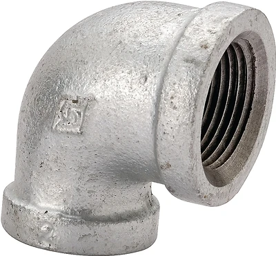 ProSource 2A-1/4G Galvanized 90 Degree Elbow Pipe Fitting, 1/4 In, Threaded
