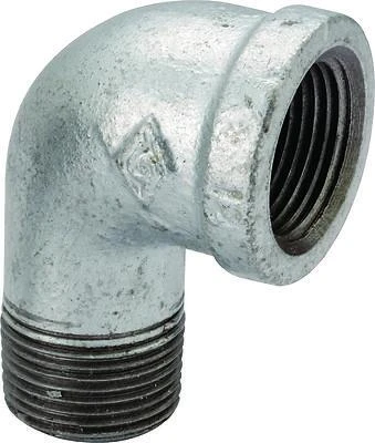 ProSource 6-1/8G Galvanized Malleable Street Elbow, 1/8 In, 90 Deg