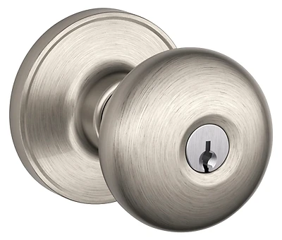 J54str619 Stratus Satin Nickel Keyed Entry Door Knob Set