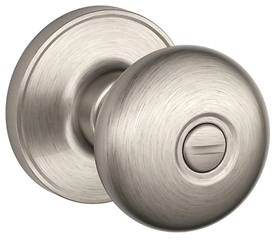 Satin Nickel Stratus Dummy Knobset J170str619 By Schlage - Decorative Inactive Trim