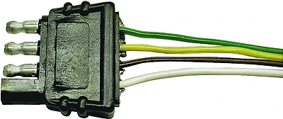 V5400a 4-way Flat Trailer Connector For Vehicle End