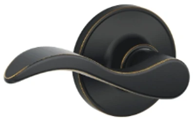 J10sev716 Seville Aged Bronze Hall And Closet Lever Door Lock Set