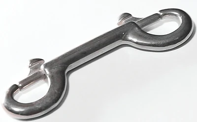 Baron 161Z Nickel Plated Double End Bolt Snap, 3-1/2 In, 70 Lb