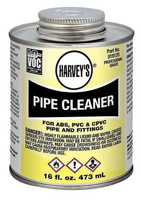 Oatey Clear Cleaner for ABS, PVC and CPVC Pipe, 16 oz