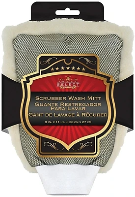 25-327 Nylon Scrubber Wash Mitt With Cuff, 8" X 11"