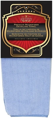 25-859 Large Microfiber Cleaning Towel, 24 In L X 16 In W, Blue