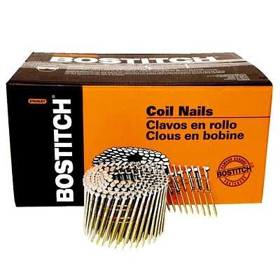 2-1/2 In. 13 Ga. Angled Coil Galvanized Nails Ring Shank 2,700 Pk