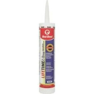 0118ca Lifetime Ultra Acrylic Latex Caulk, White, 10.1 Ounce Cartridge