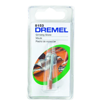 Dremel 8153 Aluminum Oxide Grinding Stone, 3/16 In. Dia., 1/8 In. Shank