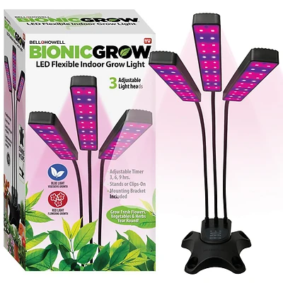 Bell+Howell 8573 Grow Burst 6-Watt Indoor LED Plant Light, Timer