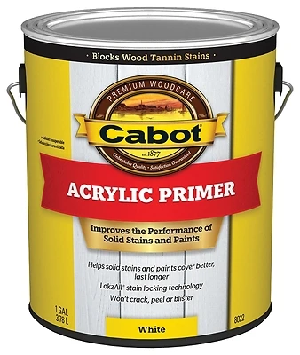Cabot 8022-07 Problem Solver Acrylic Latex Exterior Primer, 1-Gallon