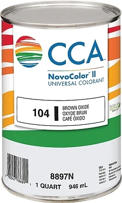 Novocolor Ii Paint Colorant, Brown Oxide, 1 Quart - Zero Voc