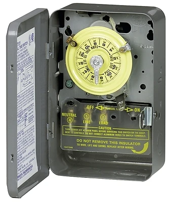 Intermatic T101D89 Mechanical Time Switch, 40A 125V, 24 Hour