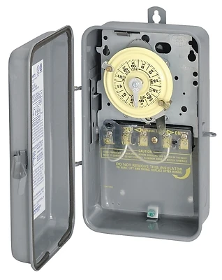 40 Amp 277 Volt 4000 Watt Gray Raintight Outdoor Timer Switch T104rd89
