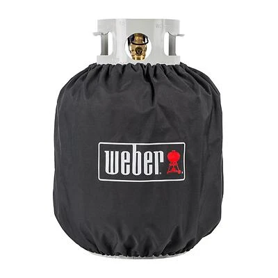Weber 7137 LP Propane Tank Cover, Black, Fits 20 lb Tank