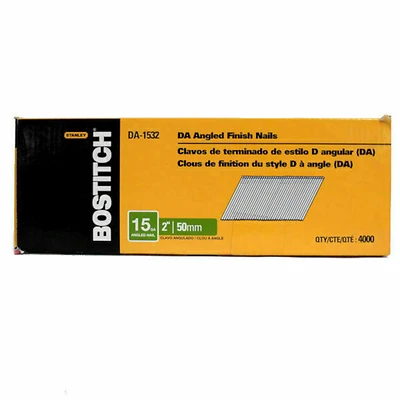 Bostitch Collated Finish Nails, Angled, 15 Gauge, 2 In., 4000-Ct.