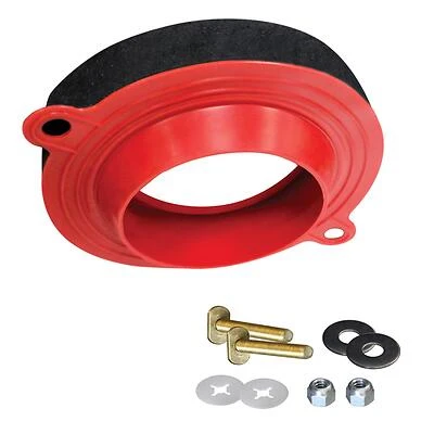 Korky 6000BP Wax-Free Toilet Seal Ring, Foam/Rubber, 3 & 4 In.