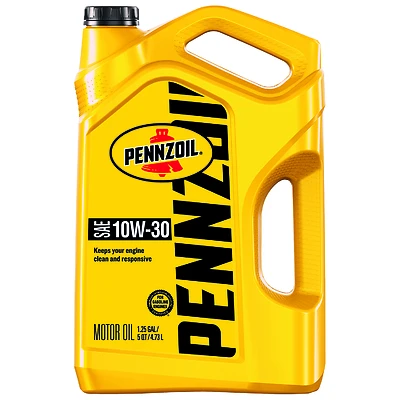 Pennzoil 550045214 Motor Oil, 10W-30, 1/PK, 5 qt Bottle