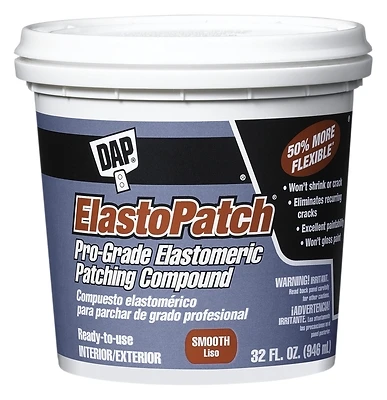 Dap 12278 ElastoPatch Elastomeric Spackling Compound, 1 Qt.