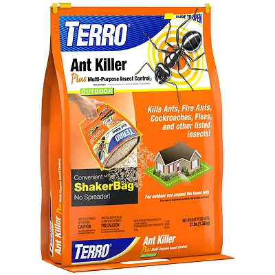 Terro T901-6 Ant Killer Plus Granules, Outdoor Perimeter Control, 3 Lb.