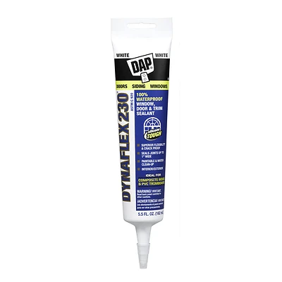 Dap 11448 Dynaflex 230 Sealant, White, Indoor & Outdoor, 5.5 oz.