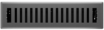 Signature Series Floor Register, Gray Granite Montezuma, Steel, 2-1/4 x 12 In.
