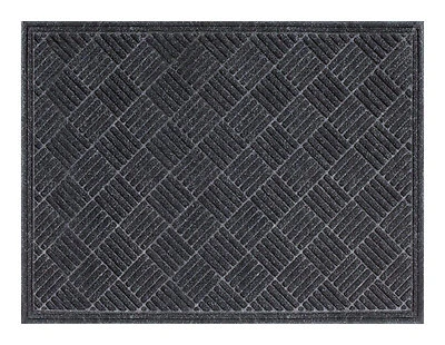 Multy Home MT5001431 Contours Charcoal Floor Mat, Polypropylene/Rubber, 36 x 48 In.