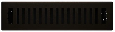 Signature Series Floor Register, Bronze Age Montezuma, Steel, 2-1/4 x 12 In.