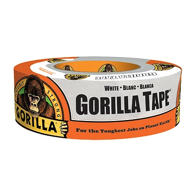 Gorilla 60250 Duct Tape, White, 2 In. x 30 Yd.