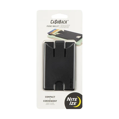 CashBack Cell Phone Wallet, Black