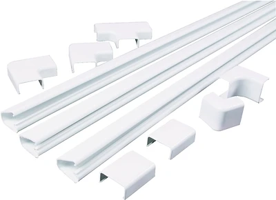 Legrand Wiremold C210 Cordmate II Cord Channel Kit, 12 Feet, White