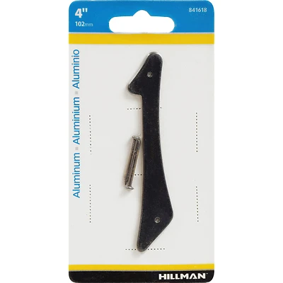 Hillman 841618 House Address Number 1, Nail-On, Black Aluminum, 4-In.