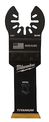 Milwaukee 49-25-1253 Blade, 1-1/8 in, 1-5/8 in D Cutting, HSS/Titanium