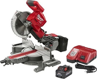 Milwaukee M18 Fuel 2734-21 10 In. Dual Bevel Sliding Compound Miter Saw, 8.0 Ah