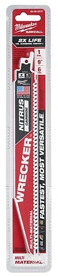 Milwaukee 48-00-5272 WRECKER SAWZALL Reciprocating Saw Blade, 9 In, 6 TPI, 1-Pack