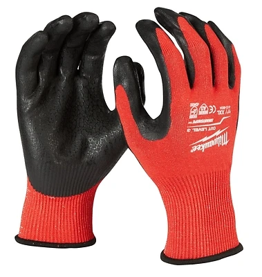 Unisex Xl Nitrile Coated Cut Level 3 Work Gloves - Durable & Touchscreen Compatible