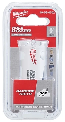 Milwaukee 49-56-0702 Hole Dozer Carbide Hole Saw, 3/4 In.