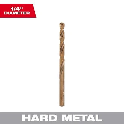 Milwaukee 48-89-2313 Thunderbolt Cobalt Drill Bit, 1/4 In., 4 In. OAL