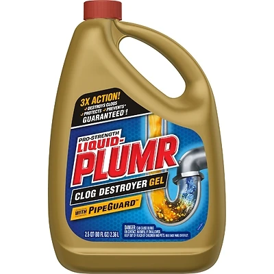 Liquid-Plumr 00228 Professional Strength Drain Opener, 80 Oz.