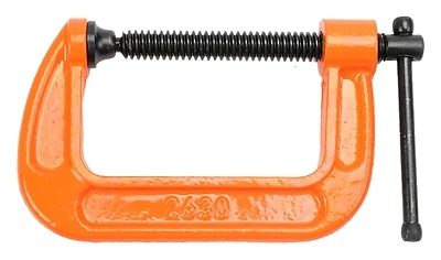 C-Clamp, Orange Casting, 3-In.