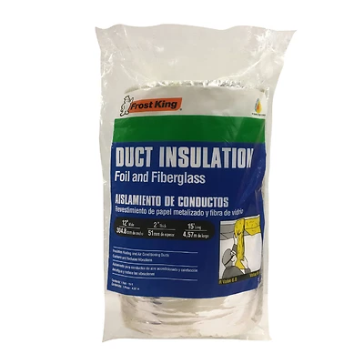 Frost King SP55 Fiberglass Duct-Wrap Insulation, 12 x 2 In. x 15 Ft.