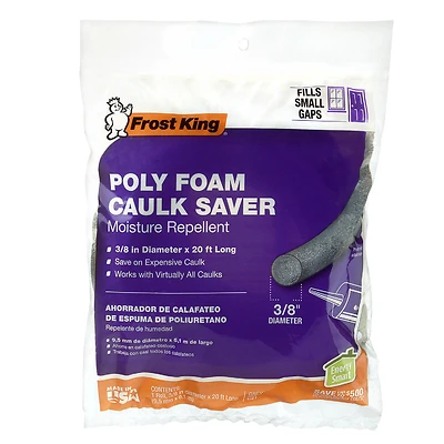 Frost King C21H Caulk Saver Backer Rod, 3/8 In. x 20 Ft.
