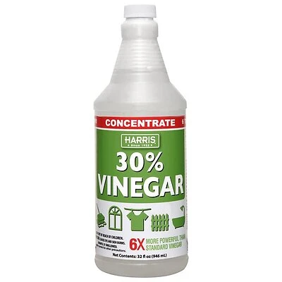 Harris VINE30-32 Cleaning Vinegar, 32 oz Bottle, Liquid, Pungent, Vinegar, Clear
