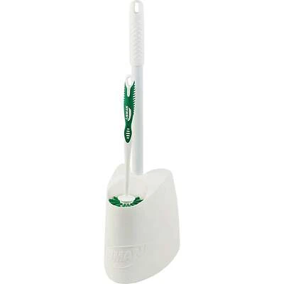 Libman 1024 Toilet Brush and Plunger Combo Set, White, with Caddy