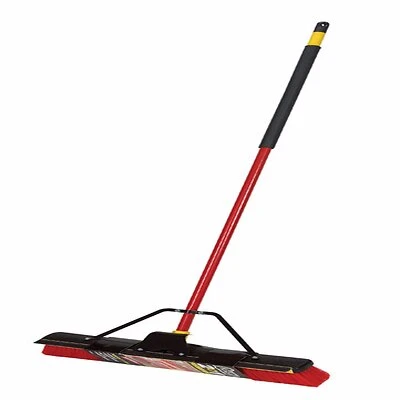 2-In-1 Pushbroom & Squeegee with Brace