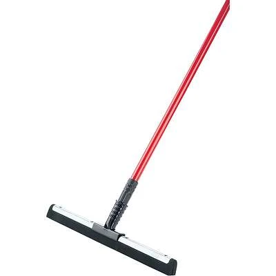 18 In. Straight Rubber Floor Squeegee With 52 In. Steel Handle, Model 191