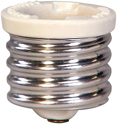 Cooper Wiring 332-BOX Lamp Socket Reducer, Mogul to Medium, White