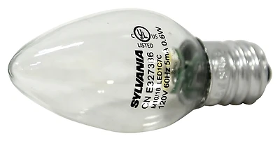 78563 Led C7 Night Light Bulb, 0.6w, Daylight, Candelabra Base, 2 Pack